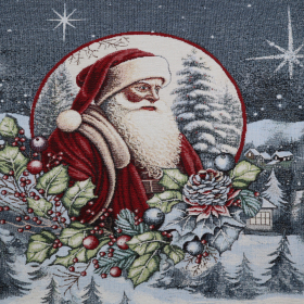 Gobelín semišový panel - Santa 45x45cm